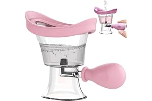 EAGOSION Eye Wash Cup, Portable Eye Washer Cleaner Kit Silicone Air Pressure Eye Cleaning Cup Tool Eye Care Eye Rinse for Soothing Tired Eyes Effective Relief Tired Eyes Cleaning Eye Dust Makeup Irritants