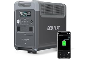 Portable Power Station, 3840Wh LiFePO4 Battery, Expandable to 11520Wh, Fully Charged in 3H, Adjustable Input Power, UPS, 3600
