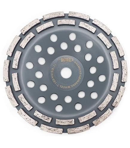 Lot de 9 disques de meulage diamant de qualité supérieure compatibles avec les meuleuses Husqvarna PG, meulage de sol en béton, liaison standard, grain 120/140