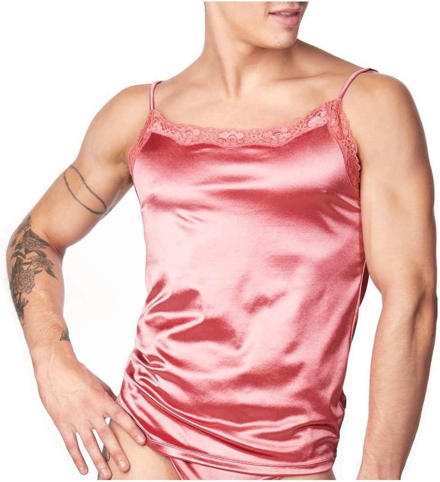 Body Aware Men's Sleek Satin Camisole