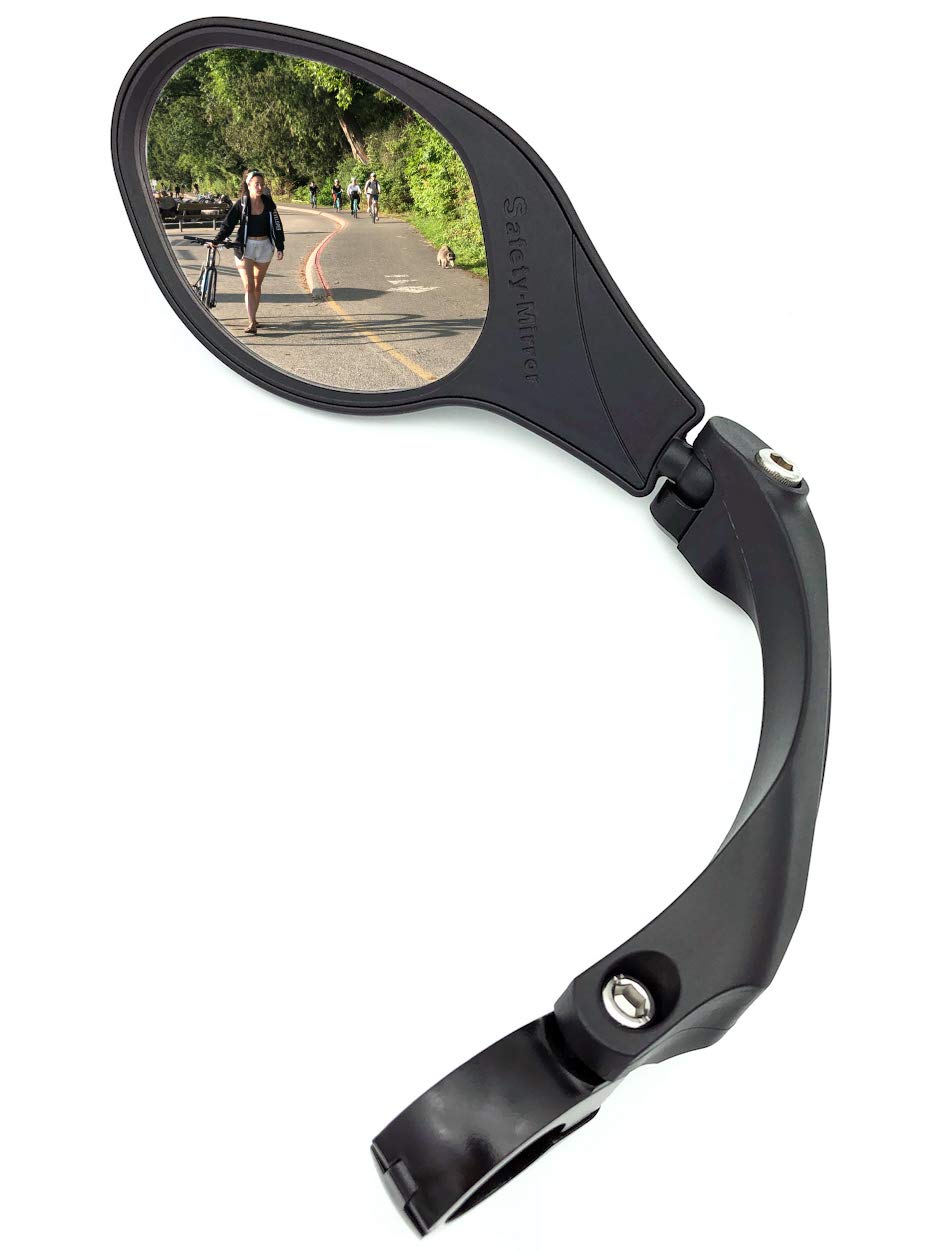 Hafny Handlebar Bike Mirror, Stainless Steel Lens, HF-MR081 (Left)