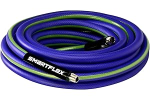 Legacy Manufacturing Smart Flex Air Hose, 3/8" X 25', Hybrid, Blue-HSF3825BL2