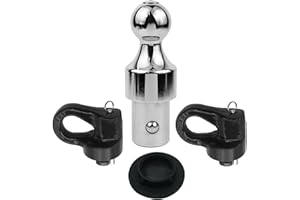 OEKITS 60692 Puck System Gooseneck Hitch Ball Kit for Ford F250 F350 F450 2013-2021, for Chevy GMC Silverado Sierra 2500 HD / 3500 HD 2016-2020, for Nissan Titan XD, 2 5 16 30000 lbs GTW