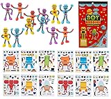 25 Piece Robot Theme Birthday Party Favor Bundle Pack for Kids