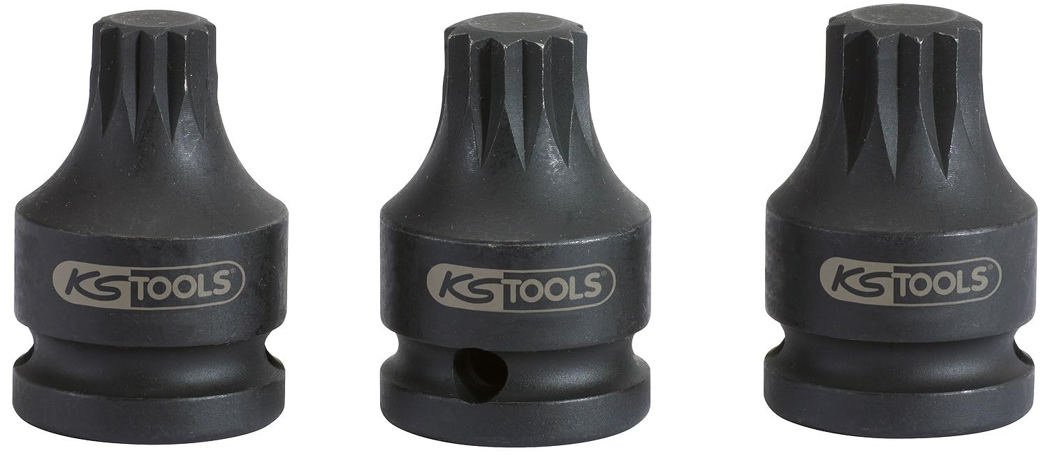 SK Hand Tool KS TOOLS 1/2" Impact Socket, XZN, M14 Short