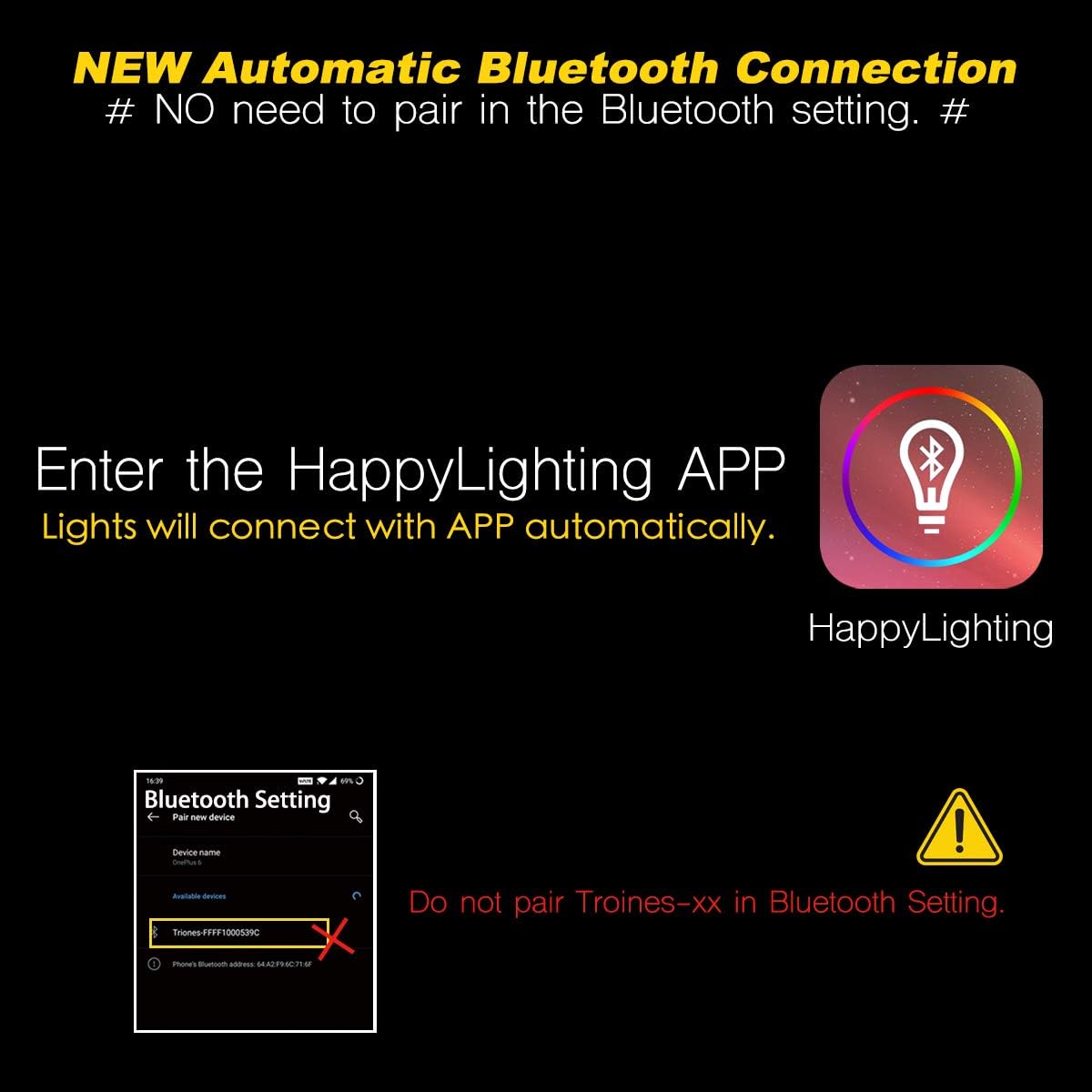 iLC Colour Changing LED Light Bulb B22 10W RGBW Controlled by APP, Sync to Music, Dimmable Multi-Color 60 Watt Equivalent - Image 5
