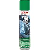 SONAX Leather Foam, Car Leather Cleaner and Conditioner for Seats, 13.02 oz | Foaming leather cleaner for car interior seats cleans and conditions perforated and heated leather without soaking surfaces.