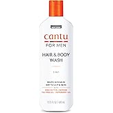 Cantu Shea Butter Men's Collection 3 in 1 Shampoo, Conditioner and Body Wash, 13.5 Fluid Ounce