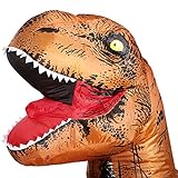 T-Rex Dinosaur Inflatable Costume- Halloween Fantasy Costume Cosplay Suit Brown