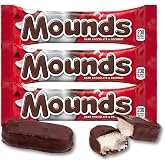 Mounds - Pack of 3 - Dark Chocolate Covered Coconut Candy Bars - 1.75 oz. Full Size