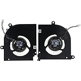Replacement CPU&amp;GPU Cooling Fan for MSI Stealth 15M A11UEKV-009US MS-1563 BS5405HS-U4W BS5405HS-U4X
