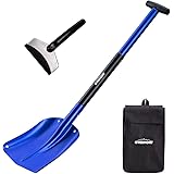 Overmont 32" Folding Emergency Snow Shovel 3 Piece Aluminum Lightweight Portable Sport Utility Shovel for Car Trunk…
