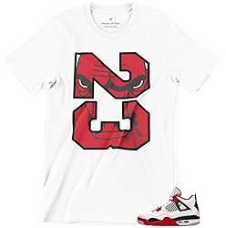 T Shirt to Match Jordan Black Red White 1 2 3 4 5 6