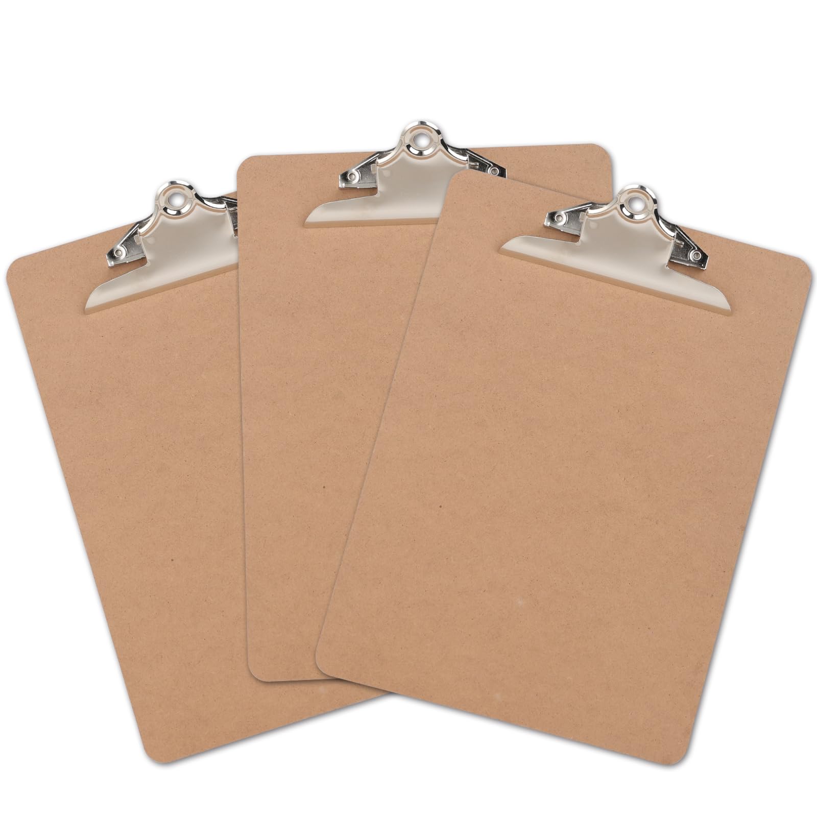 Photo 1 of Juvealoe Wood Clipboard Set of 3, Letter Size 8.5 x 11 Clip Board with Heavy Duty Butterfly Clip, 9 x 12.5 in, Suitable for Classroom, Students, Kid, Office Supply & School Supply