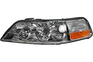 AM AUTOPARTS Driver Side Headlight Assembly Halogen Compatible with 2005-2011 Lincoln Town Car FO2502214