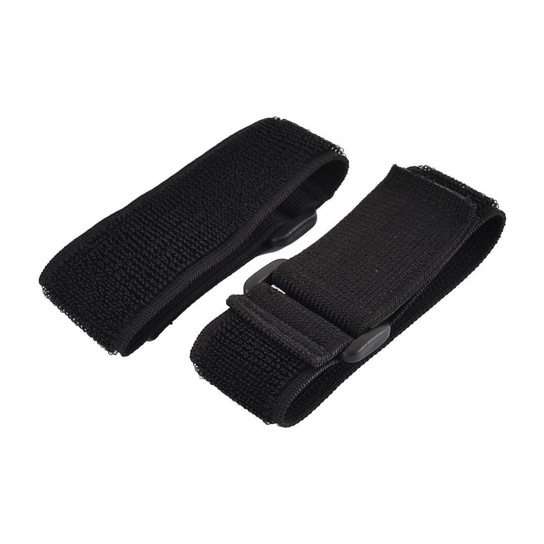 Sourcingmap Nylon Outdoor Sports Elastic Backpack Hook Loop Tie Strap 3.8 x 30cm 2pcs Black