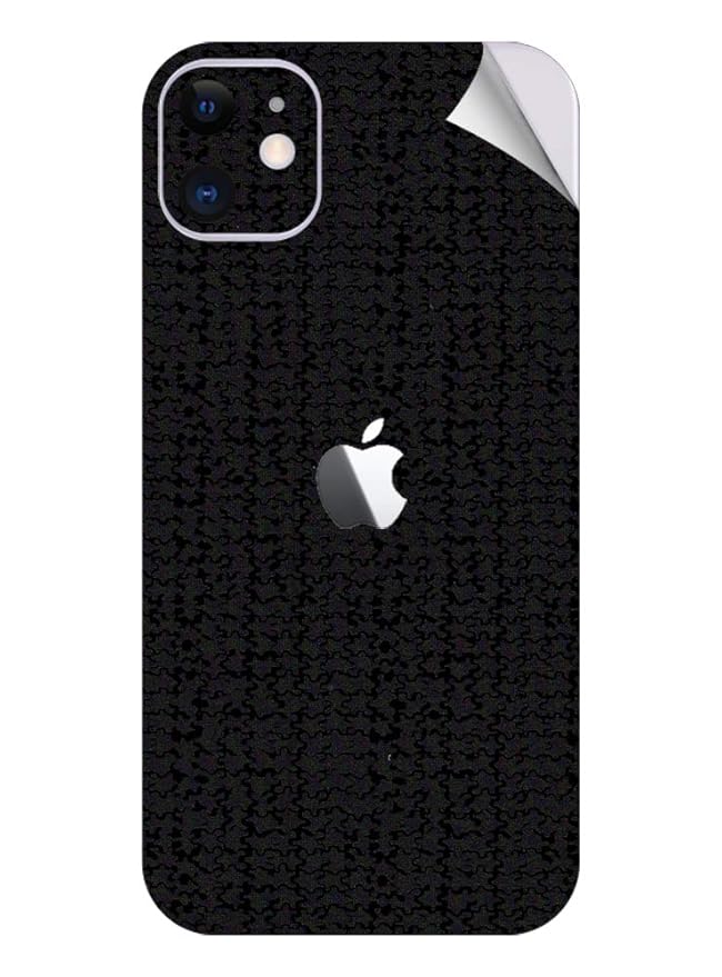 NAXTON® BACK SKIN FOR APPLE IPHONE 11 BLACK SCALES PVC WATERPROOF SKIN