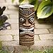 Bits and Pieces - 12 Inch Tall Solar Tiki Statue - Whimsical Light-Up Lawn and Garden Sculpture