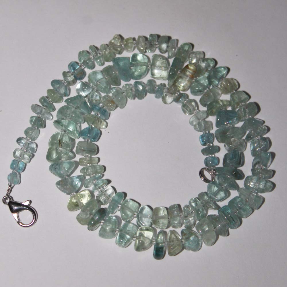 Aquamarine crystal necklace Amazon.co.uk Handmade