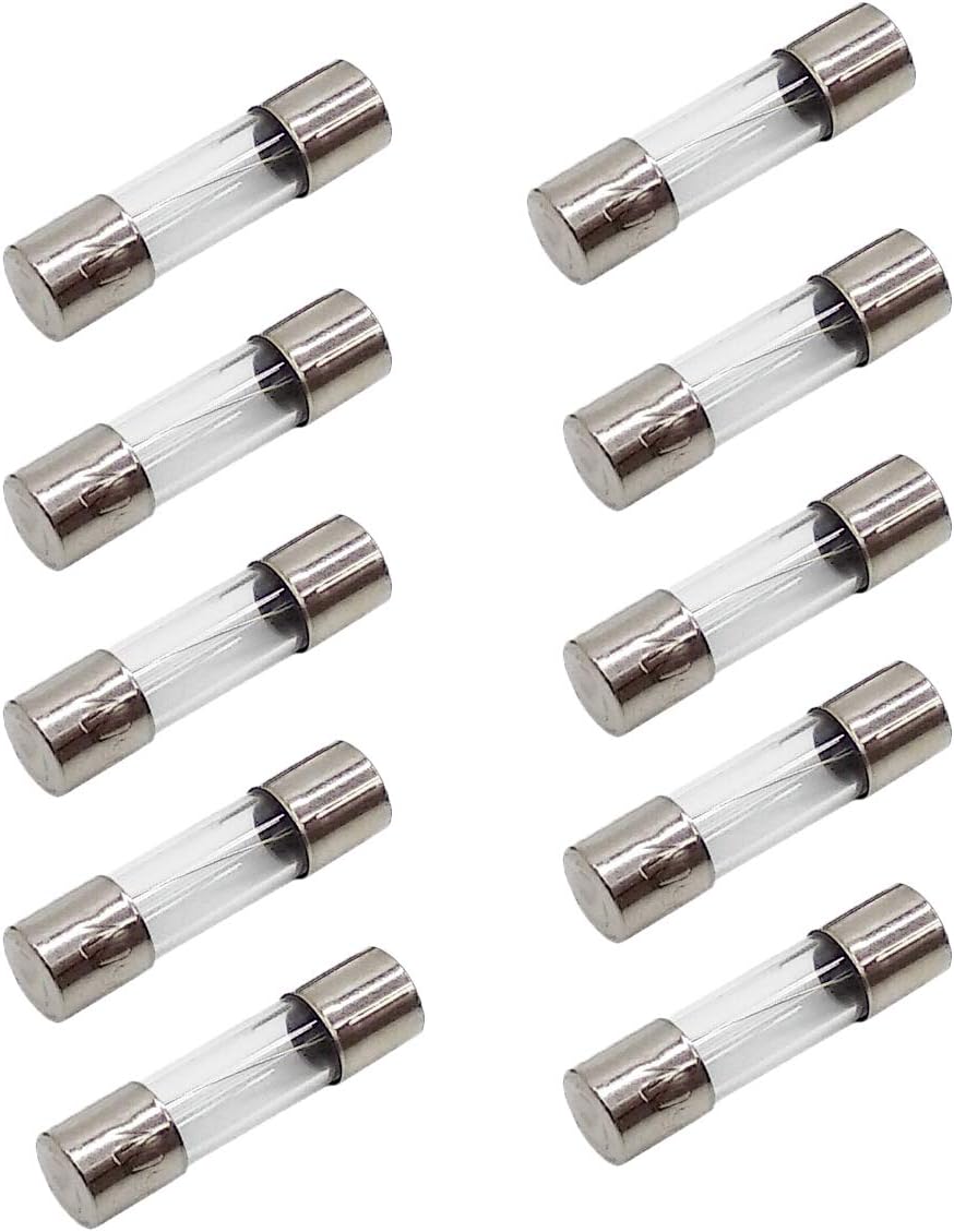 10Pcs 8A Fast Blow Fuse 8 Amp Fast Acting Fuse F8AL 250V Quick Blow Glass Fuse 5x20mm