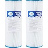 AmiBbon PRB25-IN Spa Filters, Replaces For Unicel C-4326, Filbur FC-2375, FC-2370,Guardian 413-106,817-2500,17-2327, 33521, 25392, 303909, M-4326, R173429, 25 sq.ft. 5X13 Drop in Hot Tub filter 2 Pack