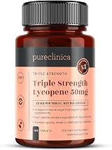 Pureclinica Lycopene 50mg 180 Tablets 6 Months Supply Triple Strength view 1