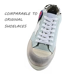 VSUDO 63" Flat Snow White Shoe Laces for Sneakers