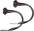 AmazonBasics Decorative Curtain Drapery Holdback, Set of 2, Espresso Dark Bronze
