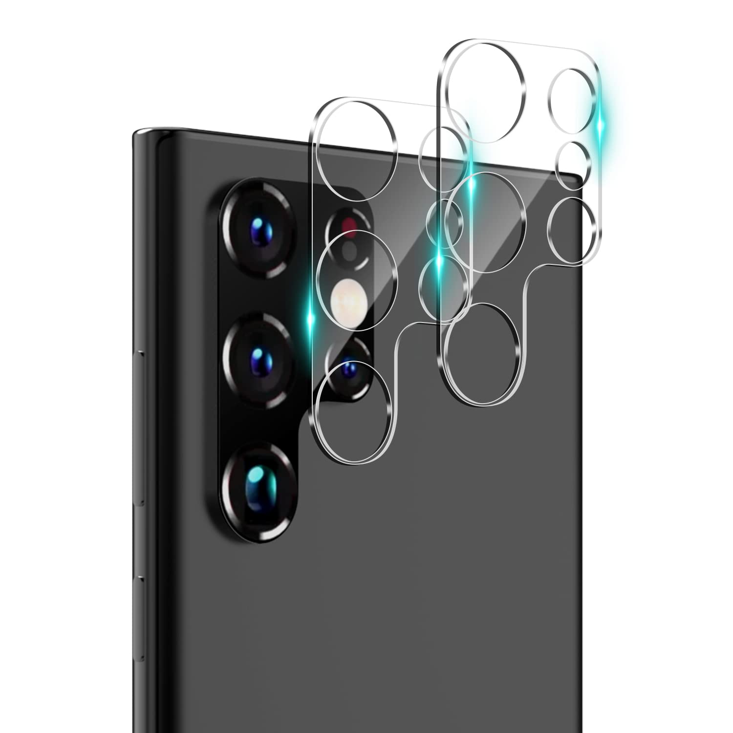 ZUSLAB Rear Camera Screen Protector Compatible with PTC CHP 6.8'', 【2 Pack】 9H Hardness Anti-Scratch Tempered Glass Full Cover HD Clear Lens Screen Film Transparent