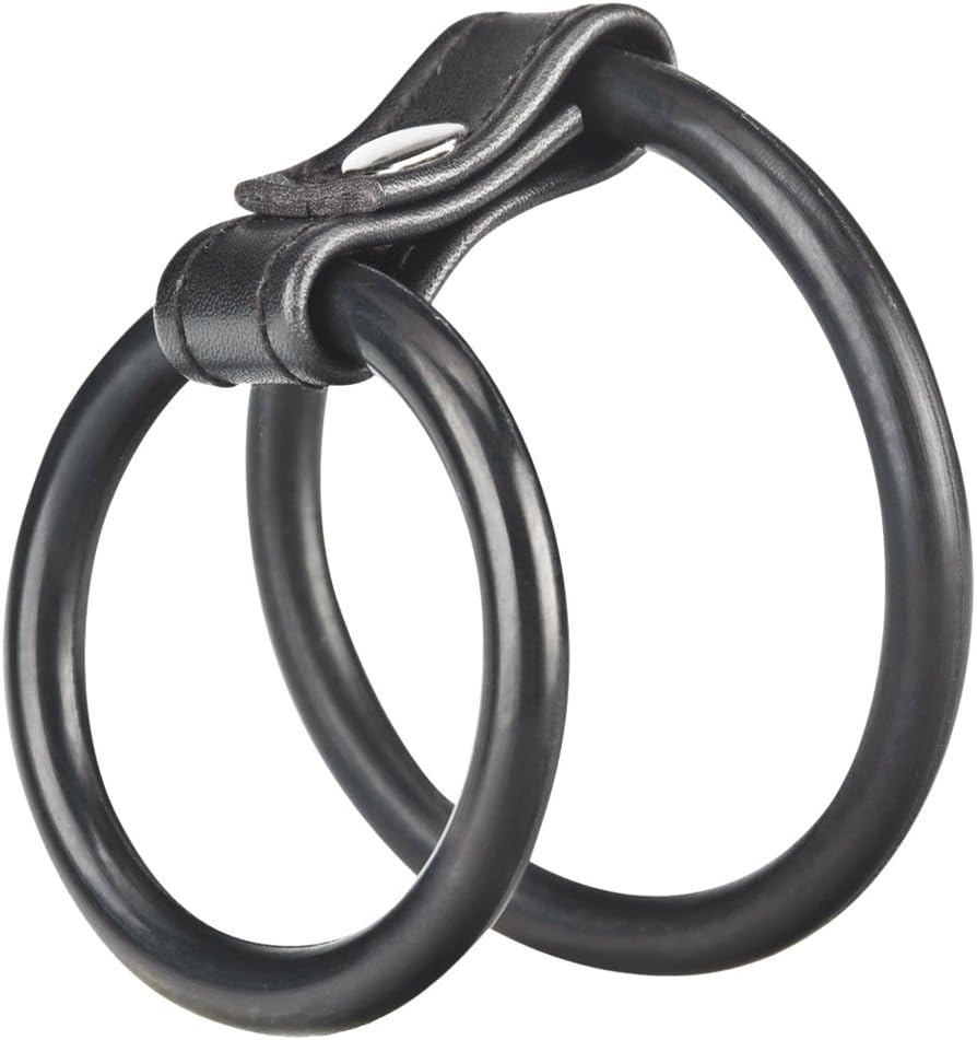 Blue Line Cock and Ball Ring Black 13.5 cm