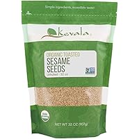 Kevala Organic Toasted Sesame Seeds, 2 Pound, Unhulled