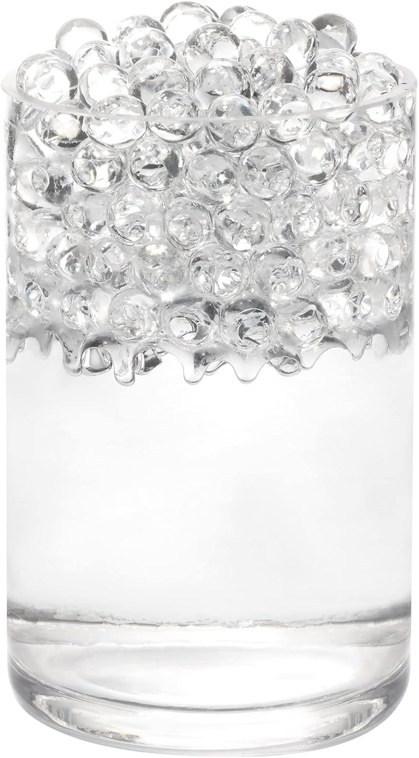 Vase Fillers - FALAMON 140,000 Clear Water Gel Beads, Water Gel Beads for Vase Filler, Christmas Decoration, Wedding Centerpiece, Floating Candles, Planting, Floral Decorations