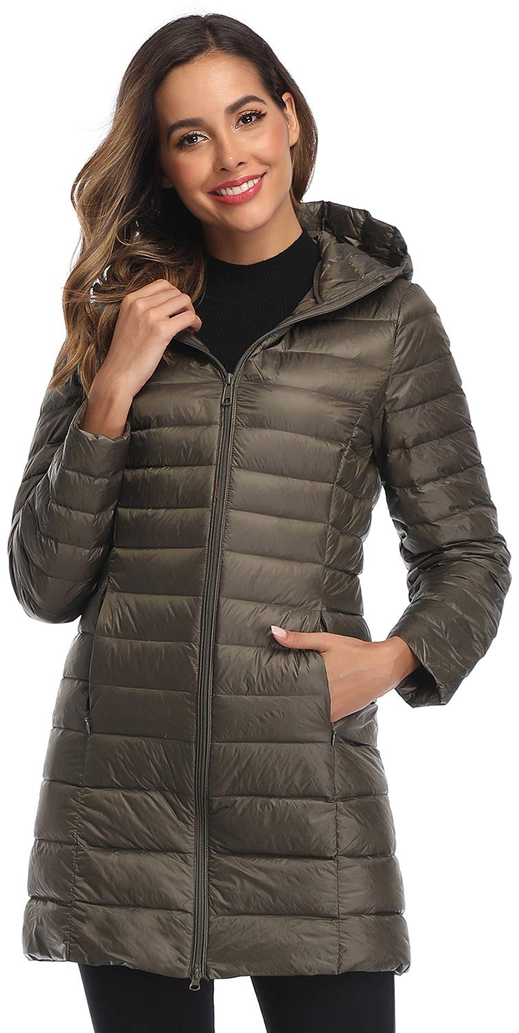 lightweight down coat plus size