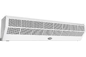 DuraSteel Wall Mounted Air Curtains for Doors Commercial - 48 Inch White Fly Fans - Super Power Over Door Fan with MS Switch - Sliding Under Door Fans to Move Air Curtain Blower Keep Flies Bugs Out