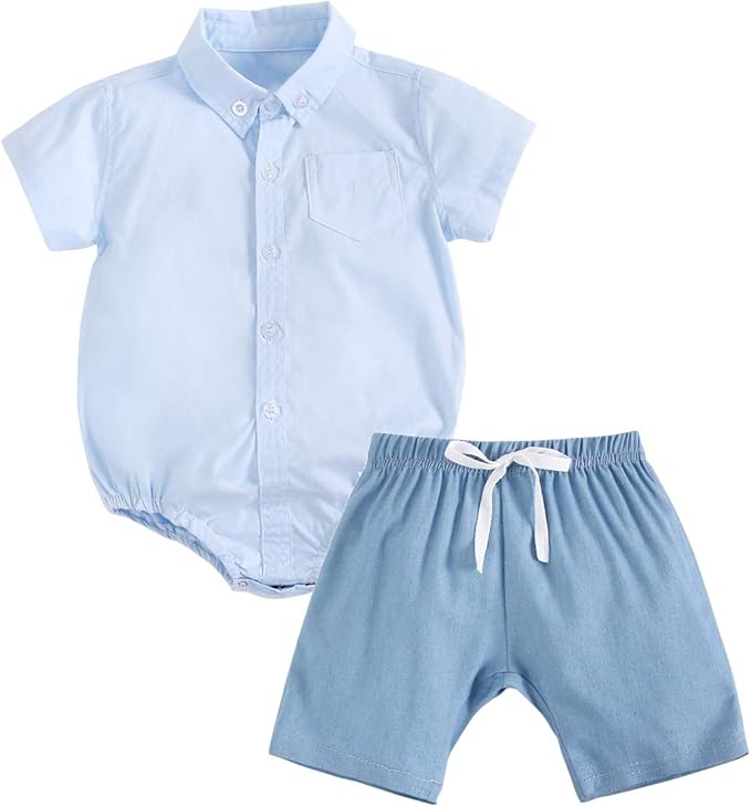 Sanlutoz Baumwolle Baby Junge Kurze Hose Sets Sommer Baby Bodys + Kurze