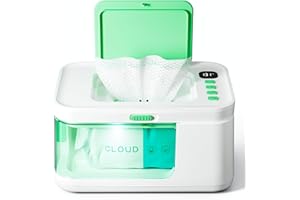 Basece Wipe Warmer, Precise Temp Control (100-131℉) with LED Display, Holds 100 Wipes, Baby Wipe Warmer for Babies with Night Light & 59'' Power Cord, Baby essentials, Baby Shower Gifts
