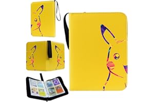 GOT-EX Trading Card Binder 4 Pocket, Collectible Card Binder with 50 Removable Sheets Holds 400 cards, Waterproof Binder for Trading Cards, Gaming, Baseball, Collectable Cards with Pocket Size 2.7x3.6 Inch