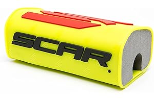 SCAR oversize bar pad for crossbar Motocross ATV Motorcycle Dirtbike Enduro Supermoto (Yellow)