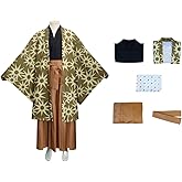 Haganezuka Hotaru Cosplay Mask Anime Cosplay Costumes Kimonos Outfit Uniform With Cloak Halloween
