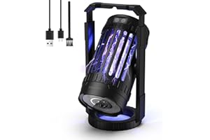 Bug Zapper for Outdoor Indoor, 4200V 15W UV Mosquito Killer Lamp Waterproof Electronic Mosquito Zapper Fly Catcher Fly Traps,