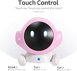 GILOBABY Rechargeable Interactive Robot Toy Pink for Kids 6+ Touch Voice view 3