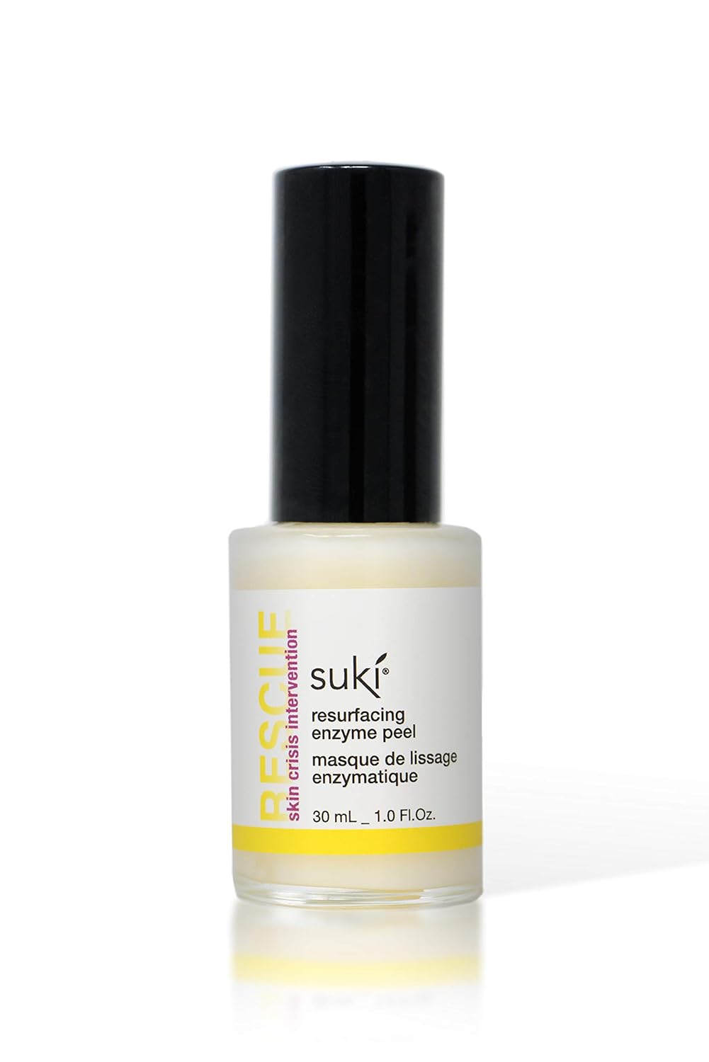 Suki Skincare Resurfacing Enzyme Peel - With Glycolic Acid, Papain, Apple, Pumpkin - Chemical Exfoliant that Reduces Dry Skin Buildup While Promoting Radiant, Smooth, Soft Skin - 30 ml