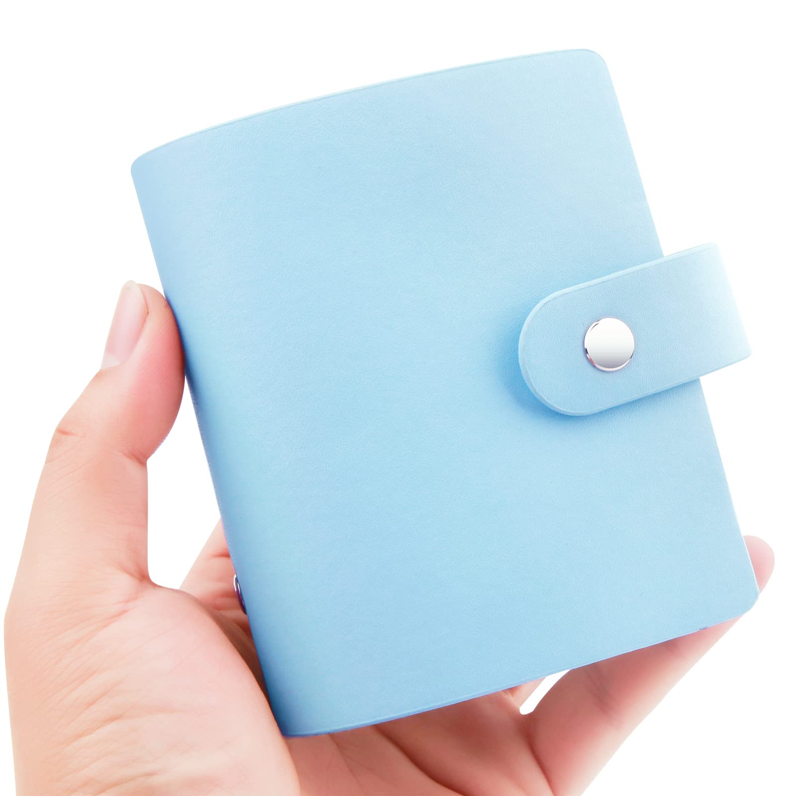 Ruibytree 52 Pockets Mini Instant Film Photo Album for Fujifilm Instax Mini 12 11 9 8 8+ 40 7S 90 SE, PU Leather Cover Small Album for Polaroid 2x3 Pictures (Blue, 1Pack)