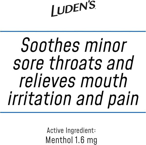 LUDEN’S SORE THROAT RELIEF LOZENGES FOR MINOR EVERYDAY IRRITATION & DRY MOUTH, HONEY LICORICE FLAVORED DROPS, 30 COUNT