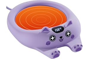 PUSEE Coffee Mug Warmer Auto Shut Off, 3 Temp Coffee Warmer for Desk, Candle Warmer Plate Safely Melt The Candle Releases Scents,Enjoy Your Warm Coffee Tea,Coffee Gifts for Women Men