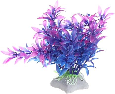 Xuniu Plantas Artificiales Agua Hierba Pecera Acuario Decoración