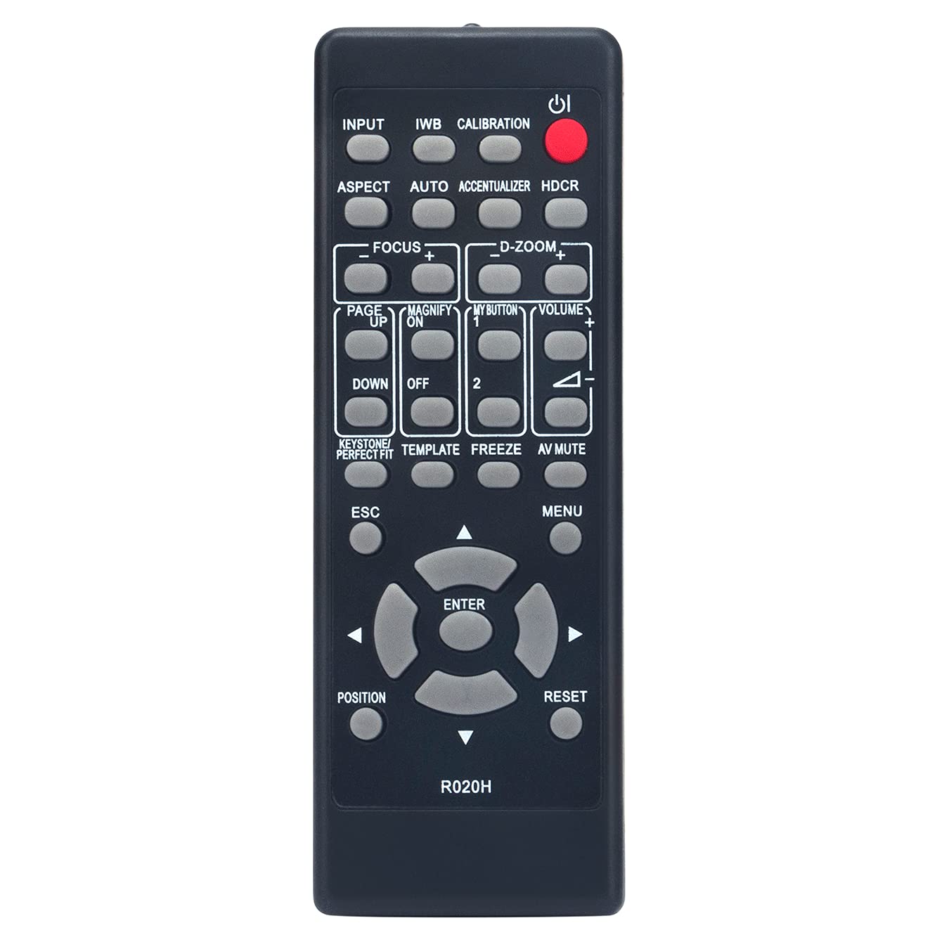 VINABTY R020H Remote Control for Hitachi Maxell Projectors MC-AX3506 MC-AW3506 MC-CW301 MC-CX301 MC-TW3006 MC-TW3006E MC-TW3506 MC-TW3506E