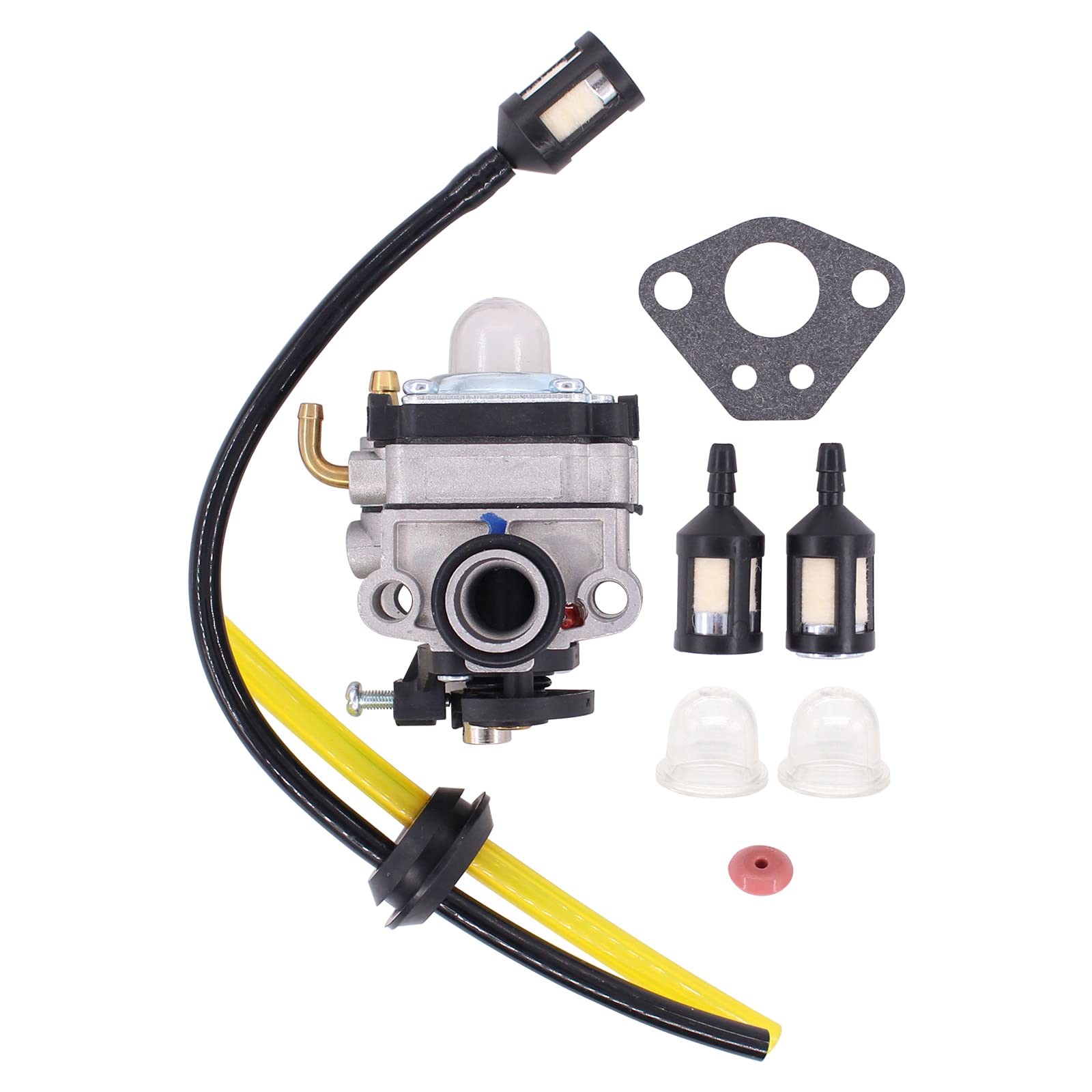HouYeen Carburettor Carb Kit for JCB M25 PLT25AF TRY25PGTA 25CC B&Q Strimmer Carburetor with Fuel Line Filter Set