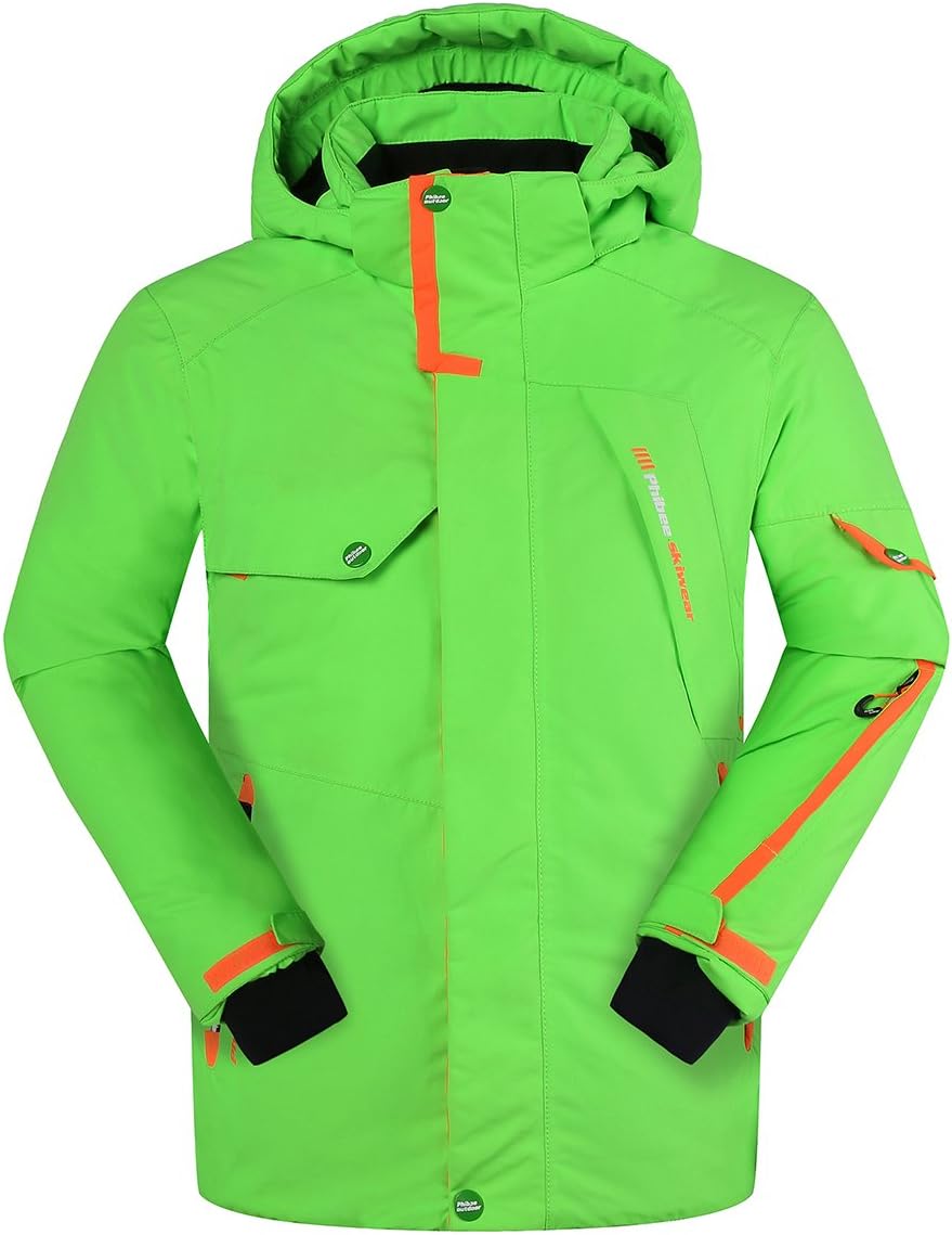 PHIBEE Big Boy's Waterproof Breathable Snowboard Ski Jacket