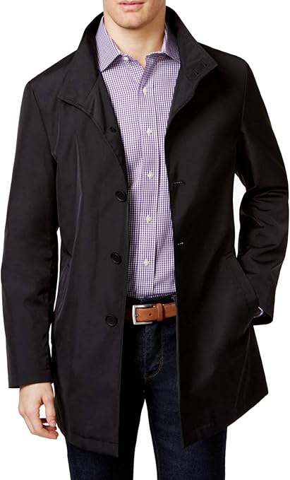 calvin klein stand collar coat